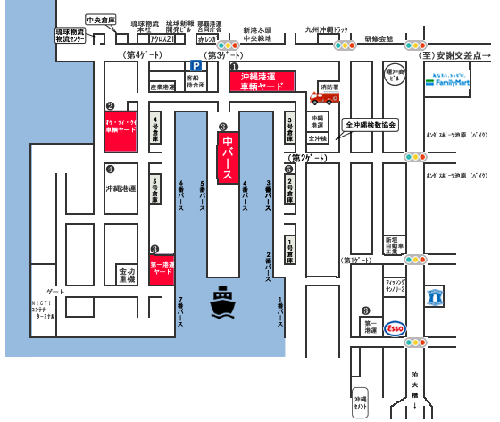 那覇新港案内図